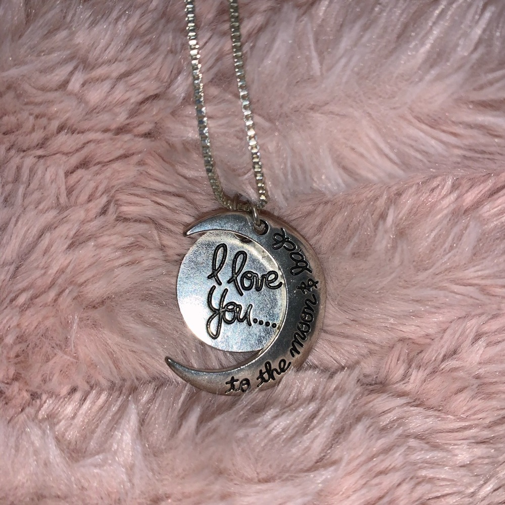 I love you to the moon and back necklace